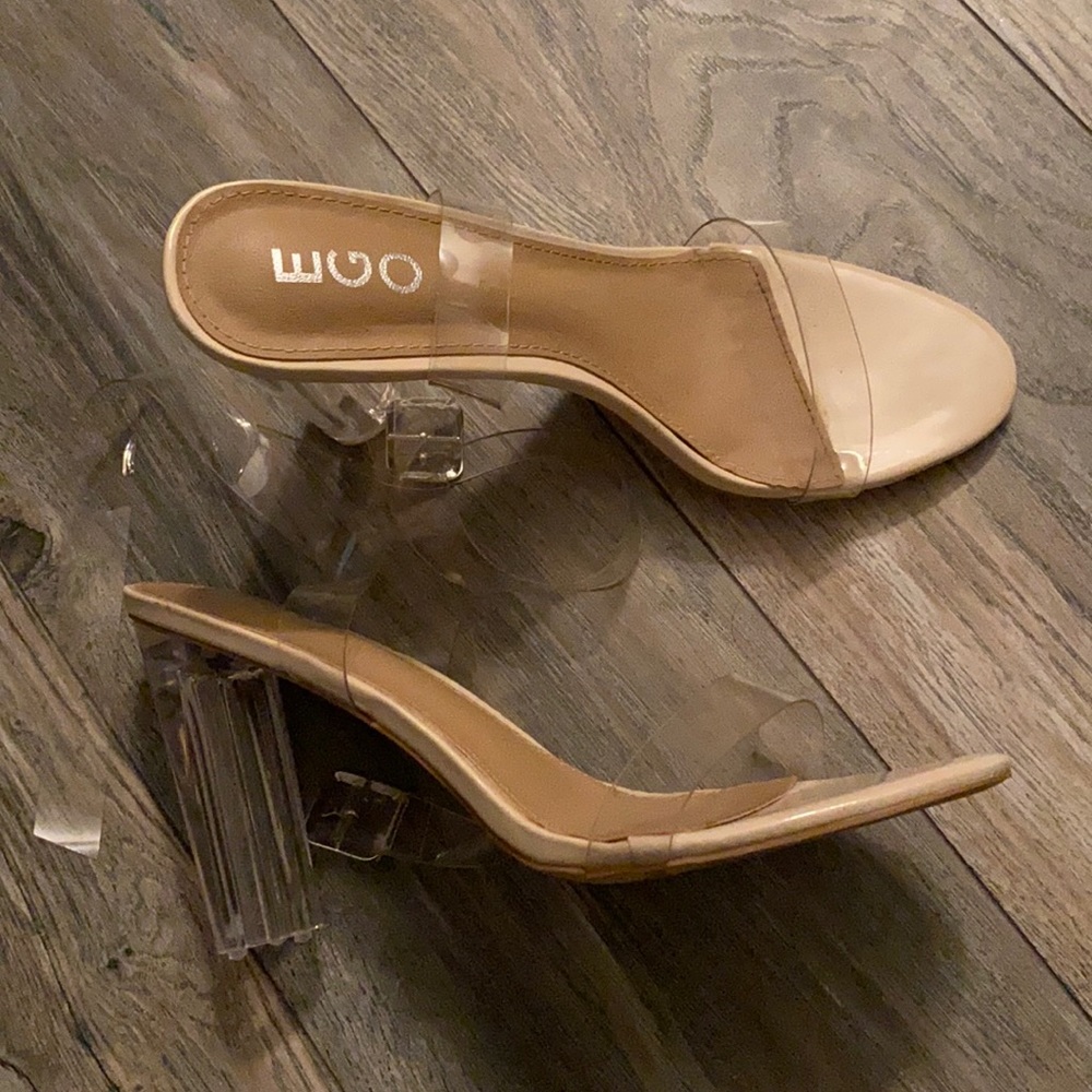 Ego Official Clear PVC Sandal Heels